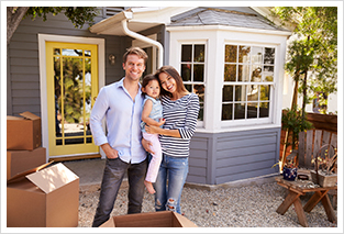 A happy couple bought home with parents support on down payment